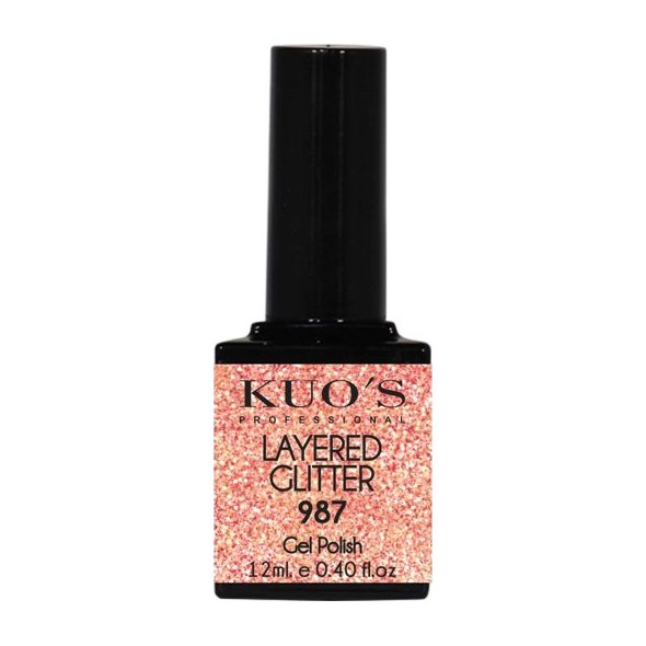 [KUOS-9242] Gel Polish Layered Glitter 987