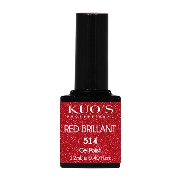 [KUOS-8492] Gel Polish Red Brillant 514