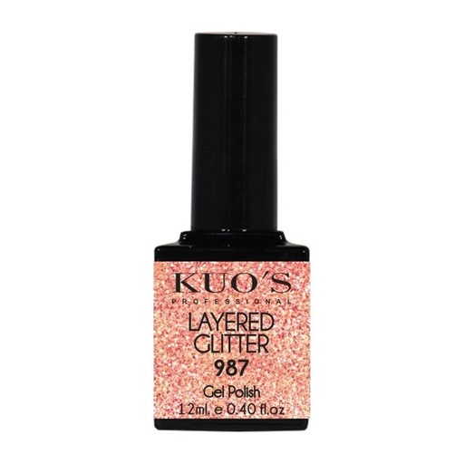 Gel Polish Layered Glitter 987